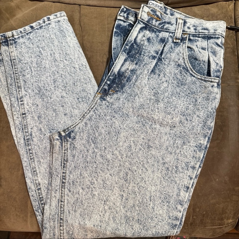 Vintage Oakbrook Light Blue Acid Wash High Rise Jeans